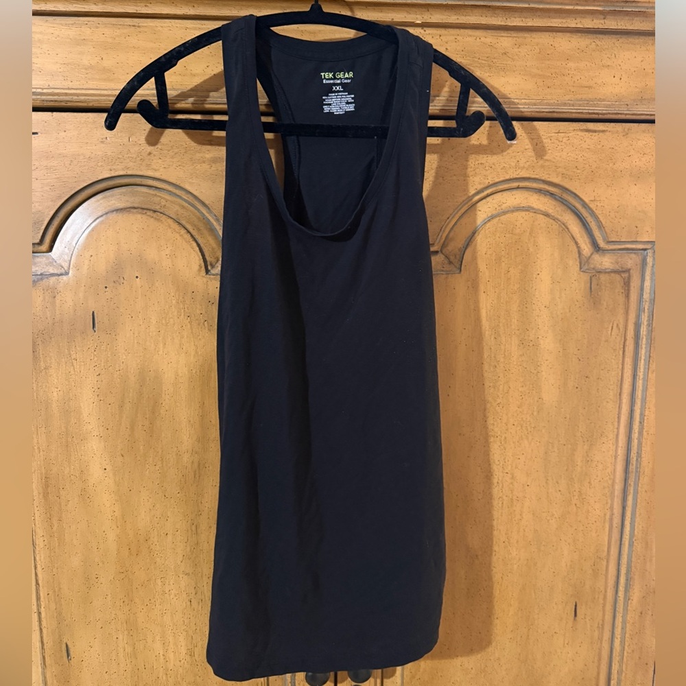 Tek Gear Women's Black Tank Top-XXL